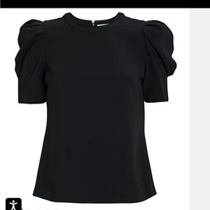 A.L.C West Puff Sleeve Crepe Top; Size 4